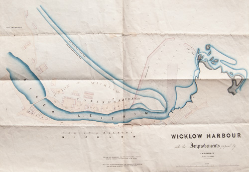 Wicklow Harbour
with the Improvements proposed by E.W. Dickson, C.E.